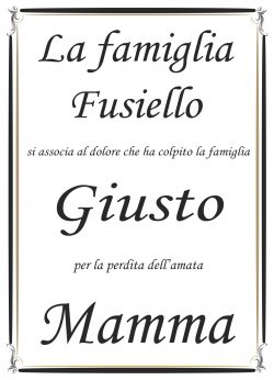 Partecipazione la famiglia Fusiello per Giusto_page-0001