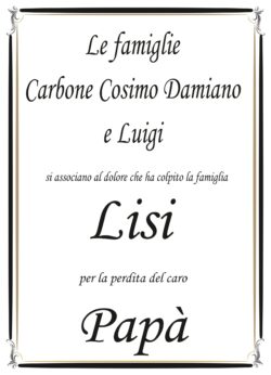 Partecipazione la famiglia Carbone per Lisi_page-0001