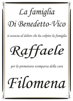 Partecipazione la famiglia Di Benedetto per Raffaele_page-0001